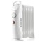 700W Electric Oil Filled Radiator Heater with Adjustable Thermostat-White